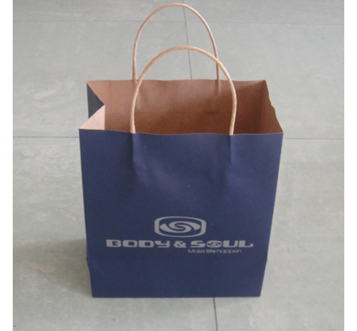 牛皮纸+纸绳手提袋
